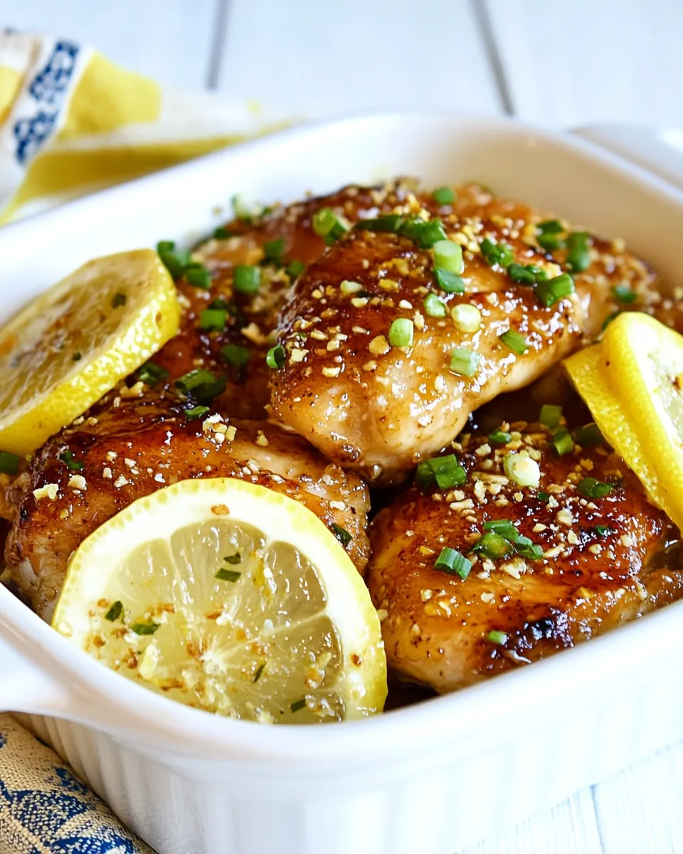 Honey Garlic Lemon Chicken