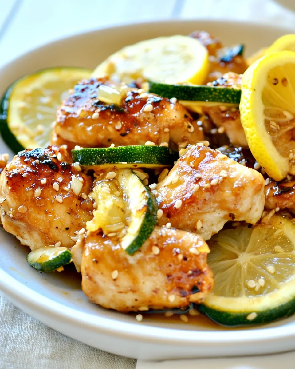 Honey Garlic Lemon Chicken