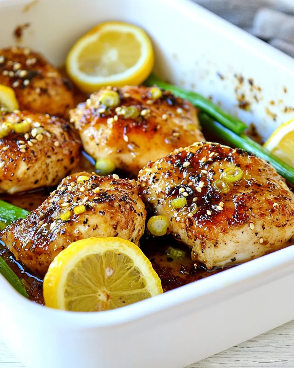 Honey Garlic Lemon Chicken