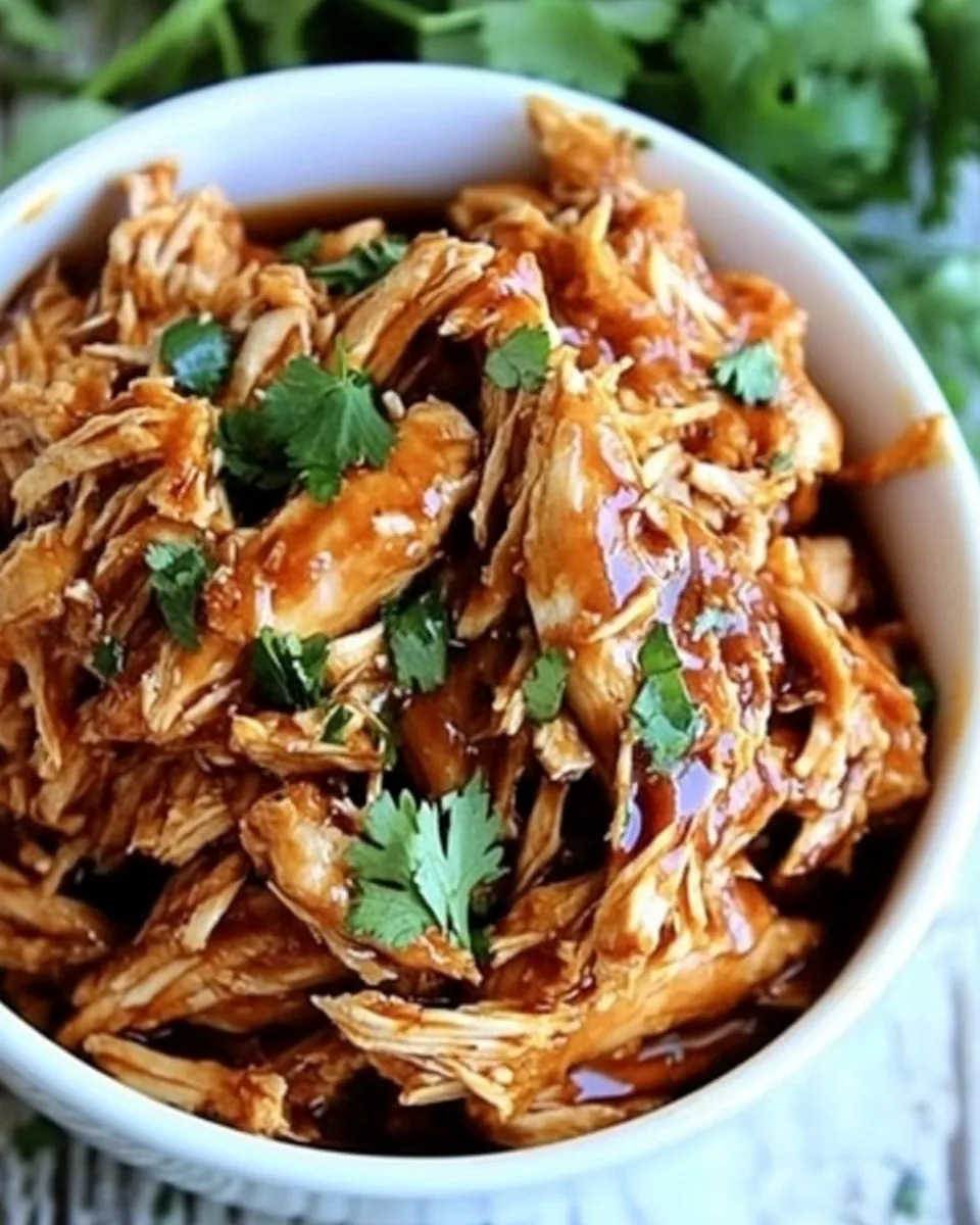 Honey Garlic Shredded Chicken