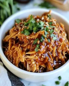 Honey Garlic Shredded Chicken