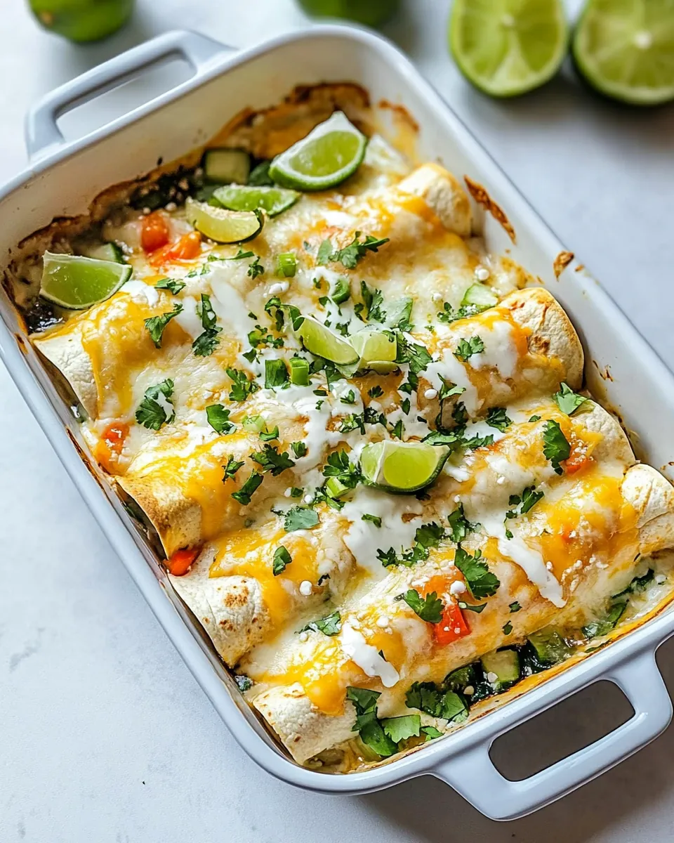 Honey Lime Chicken Enchiladas