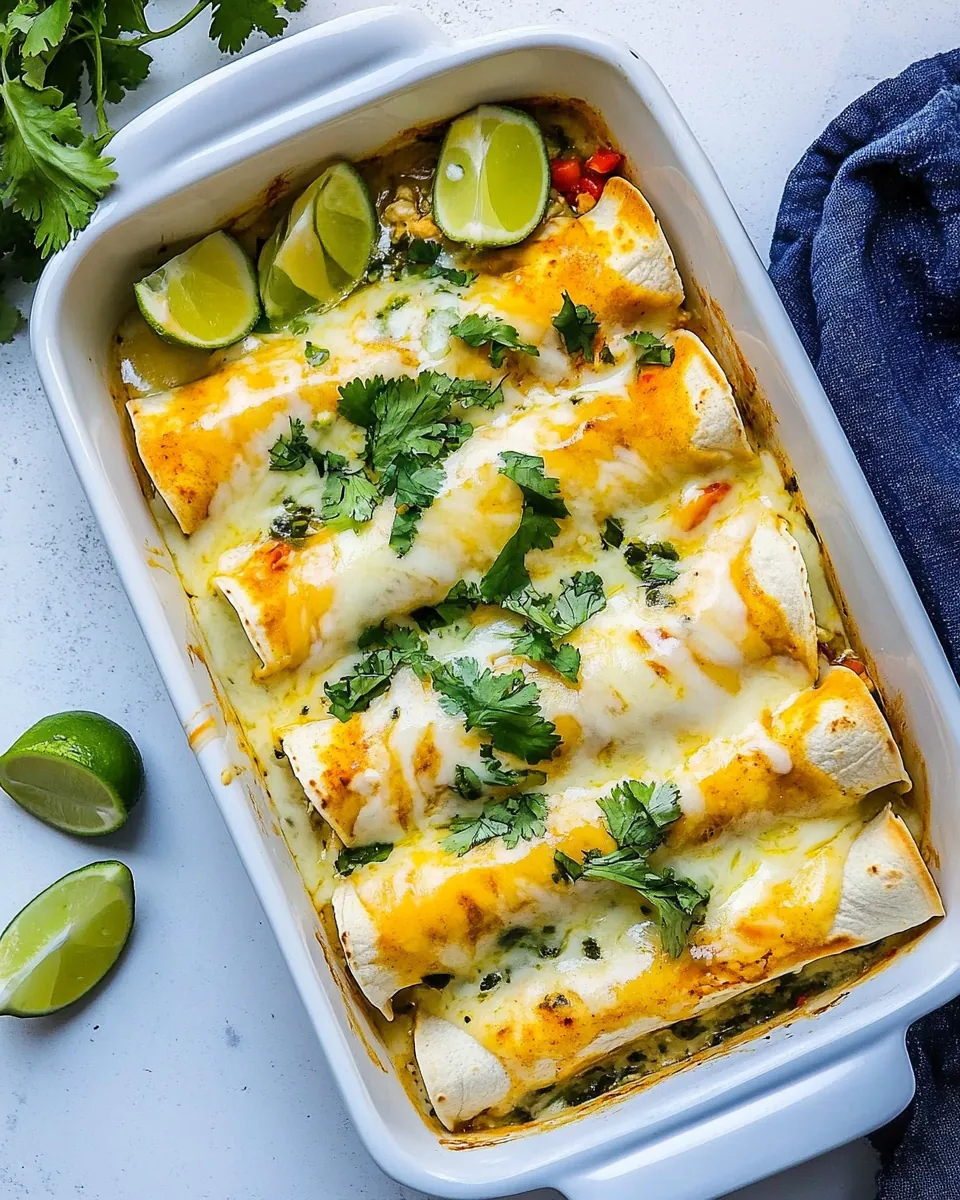 Honey Lime Chicken Enchiladas