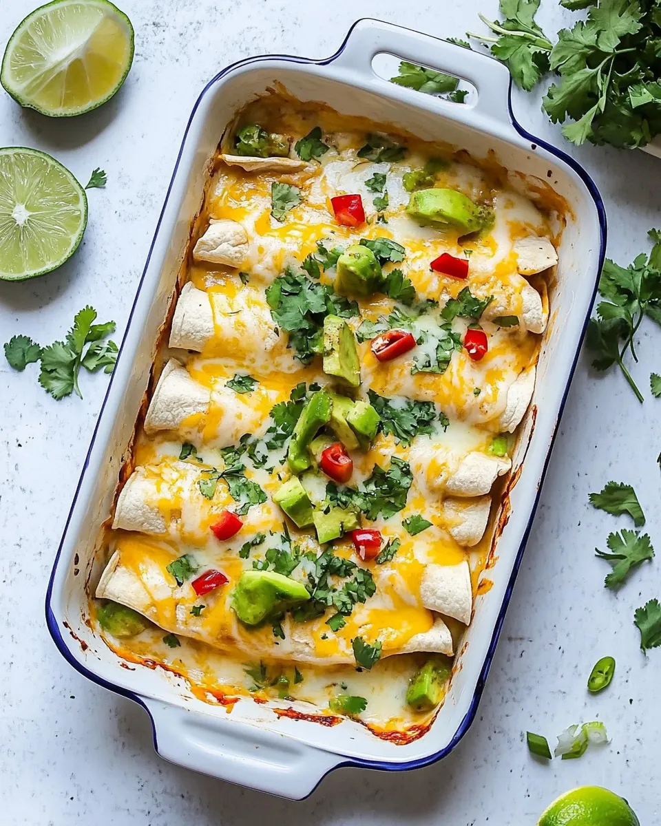 Honey Lime Chicken Enchiladas