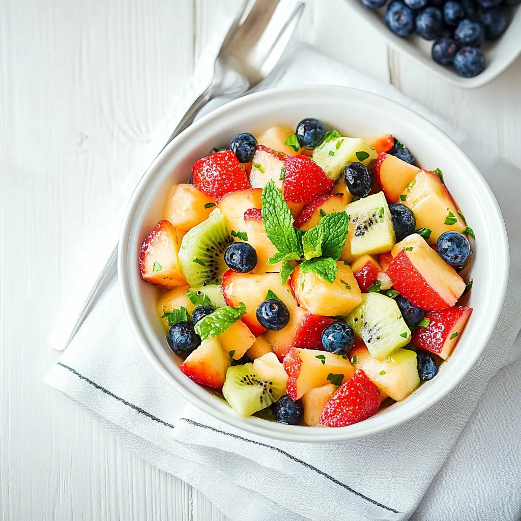 Honey Mint Fruit Salad