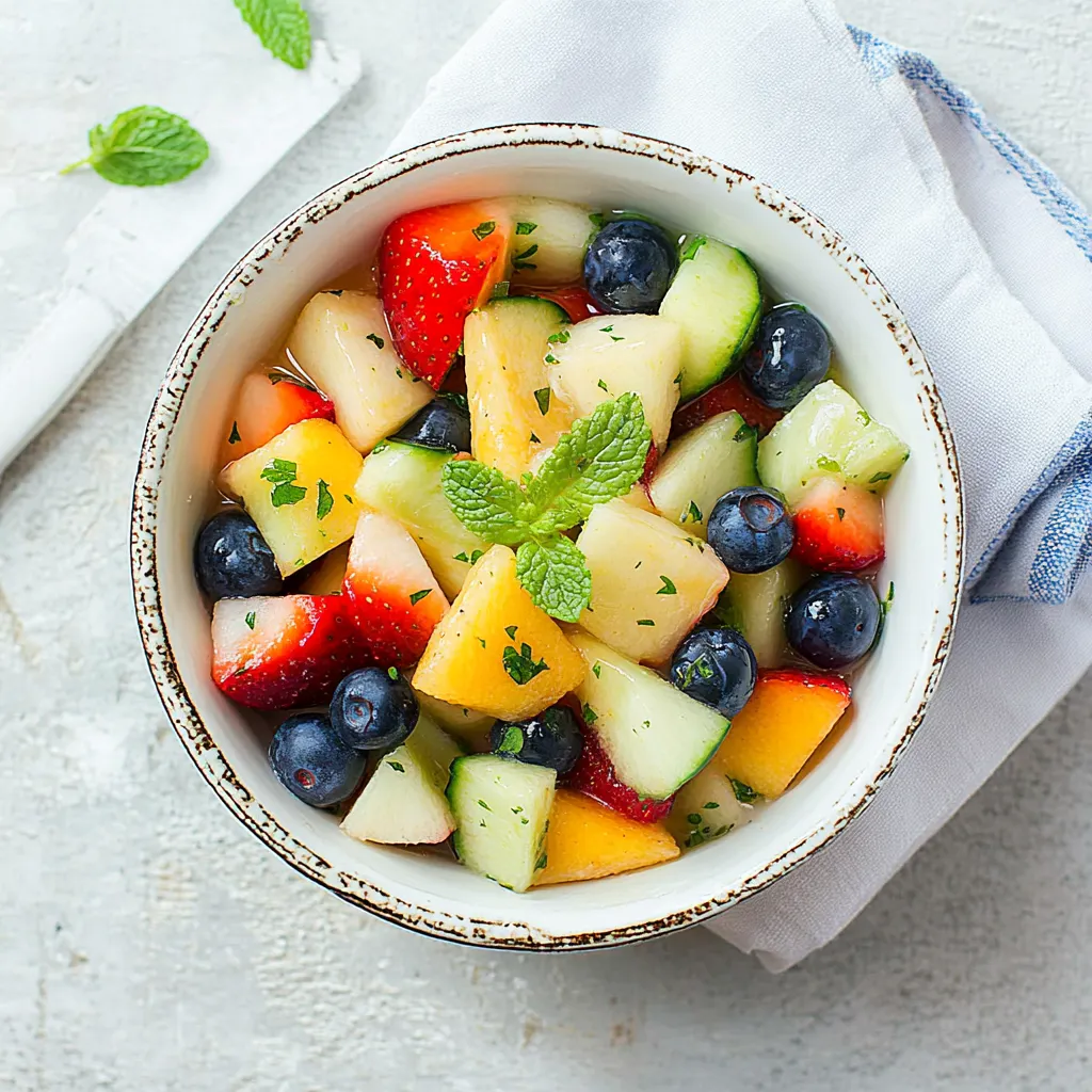 Honey Mint Fruit Salad