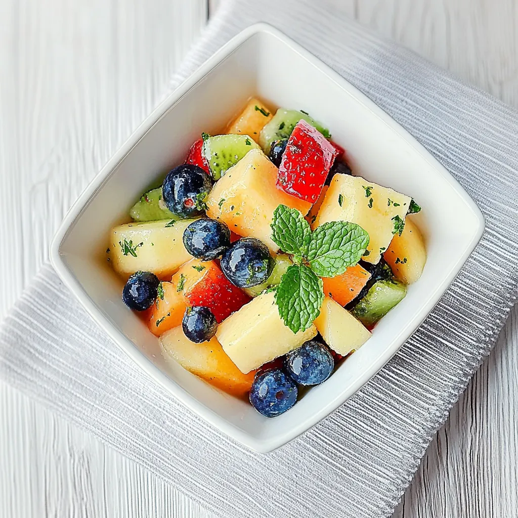 Honey Mint Fruit Salad