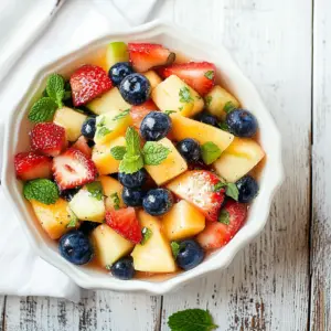 Honey Mint Fruit Salad