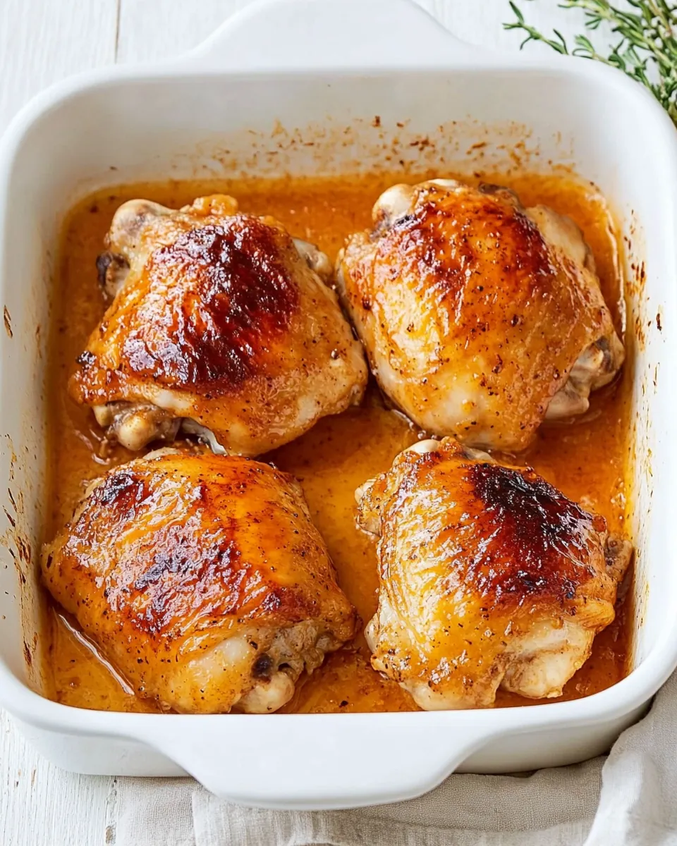 Honey Mustard Chicken Thighs