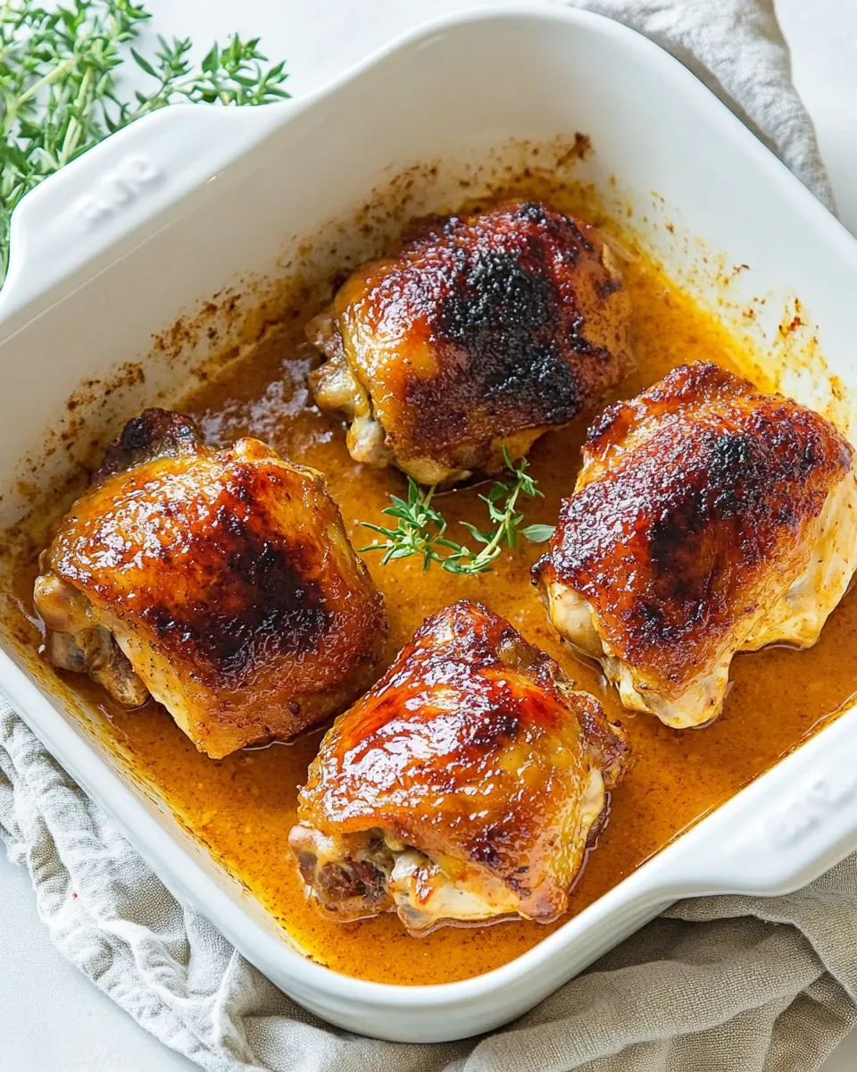 Honey Mustard Chicken Thighs