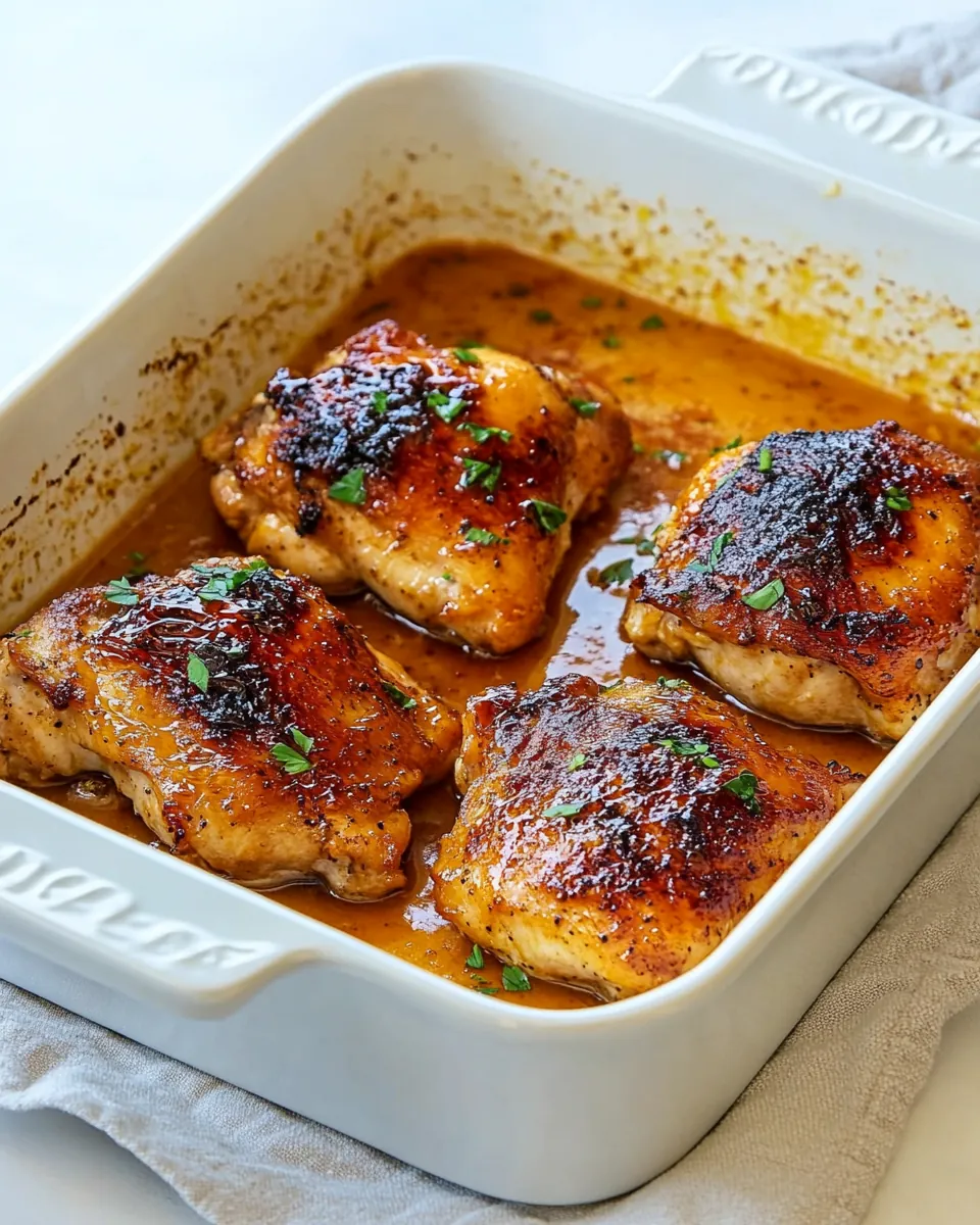 Honey Mustard Chicken Thighs