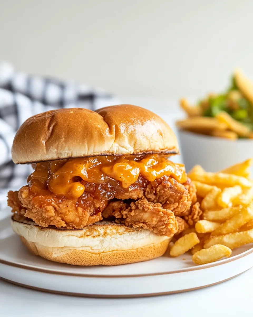Honey Pepper Pimento Chicken Sandwich