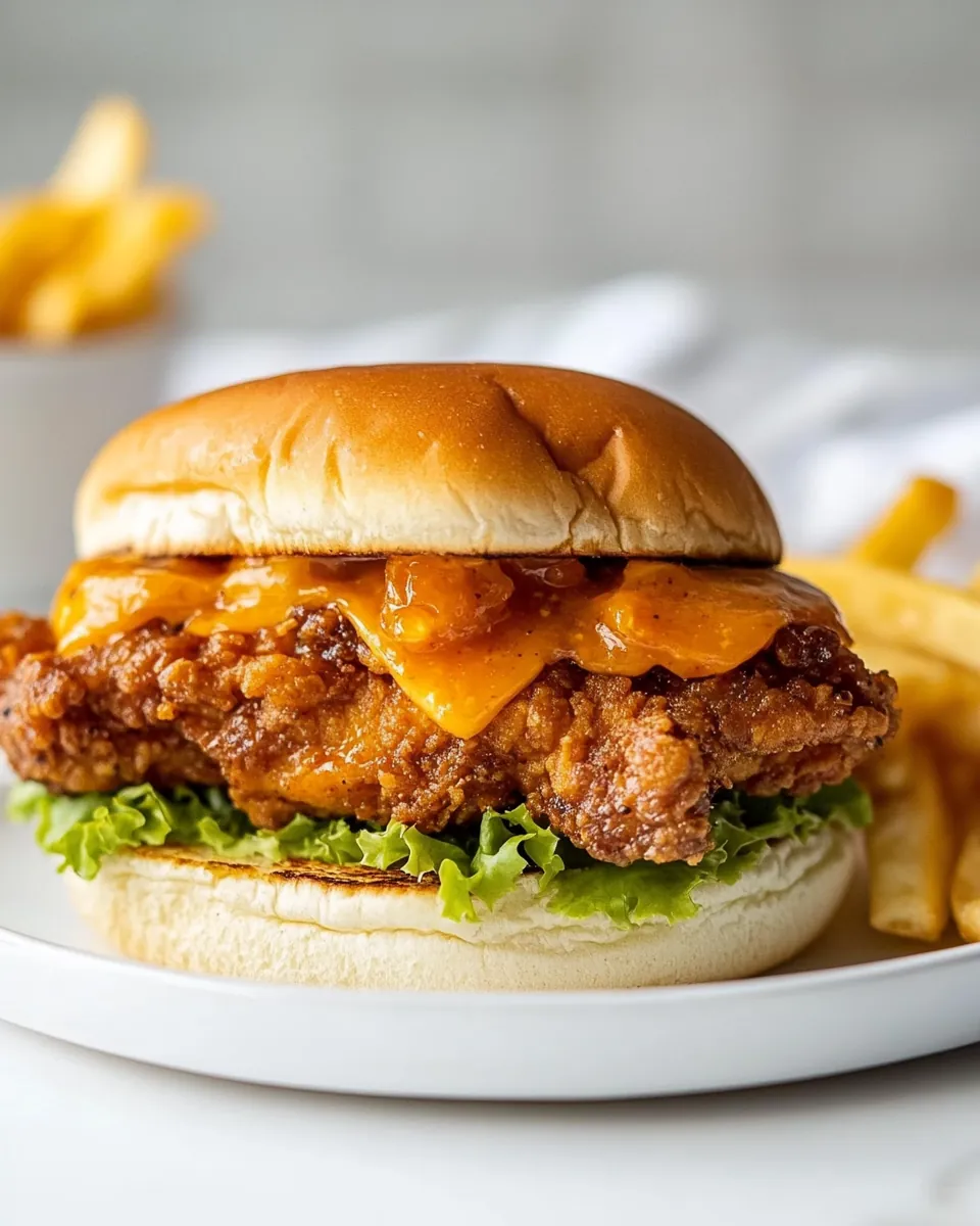 Honey Pepper Pimento Chicken Sandwich