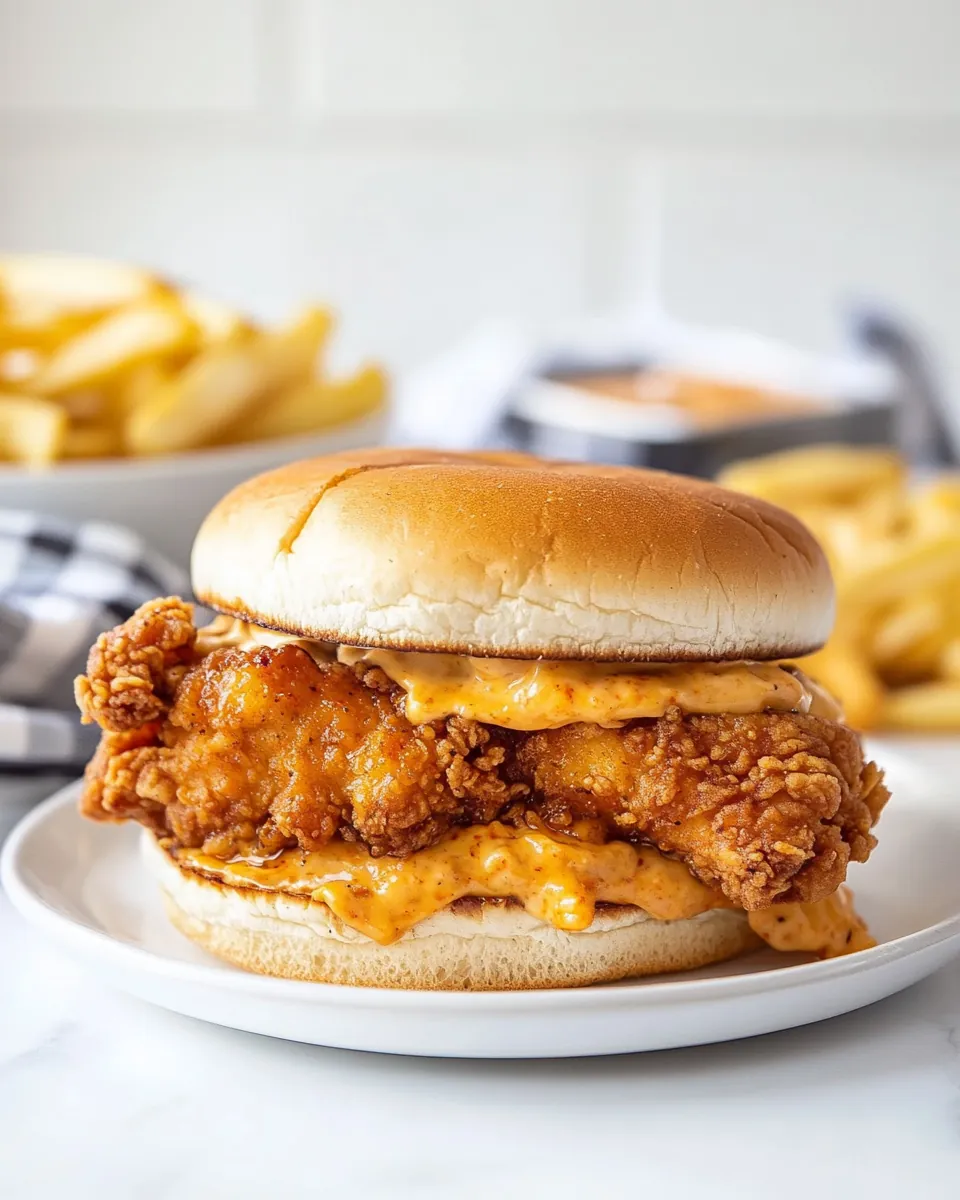 Honey Pepper Pimento Chicken Sandwich