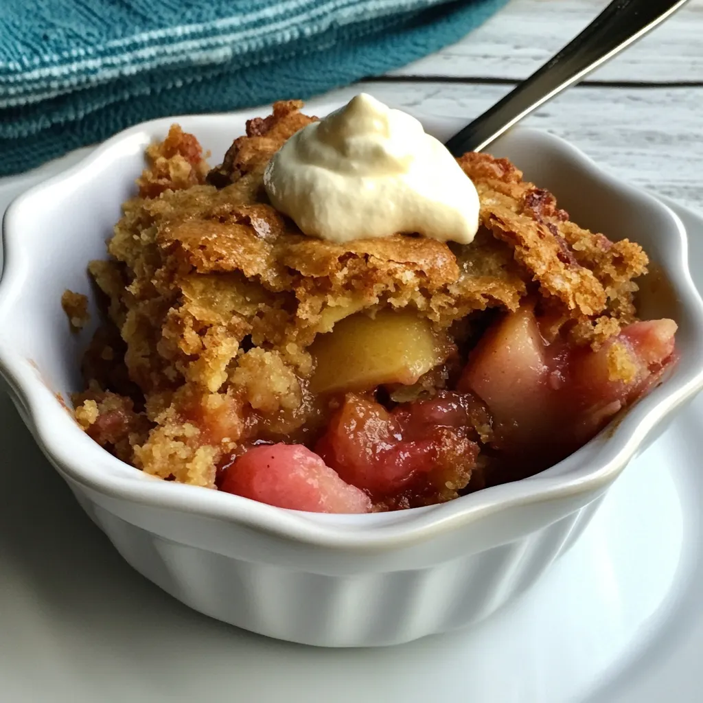 Honey Rhubarb Brown Betty