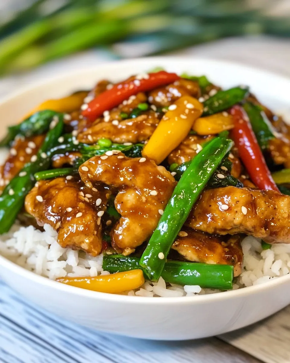 Honey Sesame Chicken Stir Fry