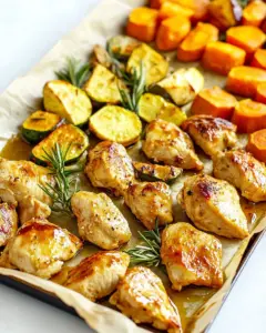 Honey Soy Chicken Veggies Sheet Pan
