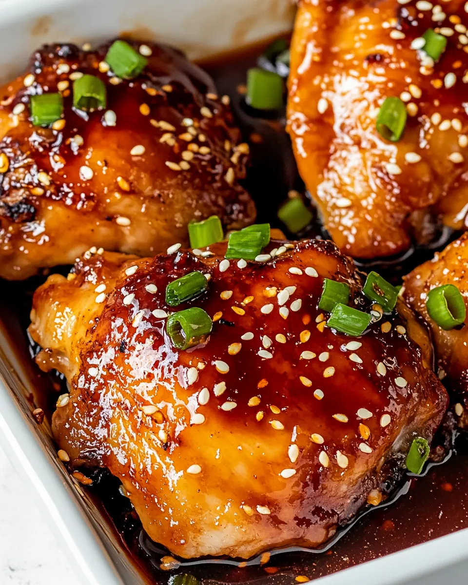 Honey Soy Chicken Thighs
