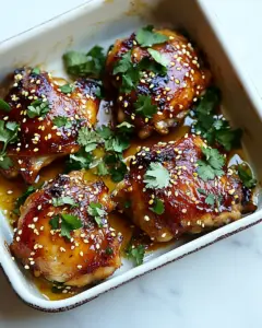 Honey Sriracha Chicken Thighs