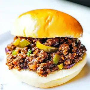 Homemade Sloppy Joes