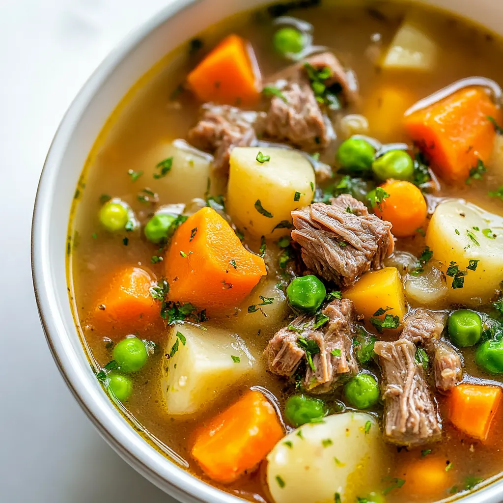 Instant Pot Beef and Vegetable Soup