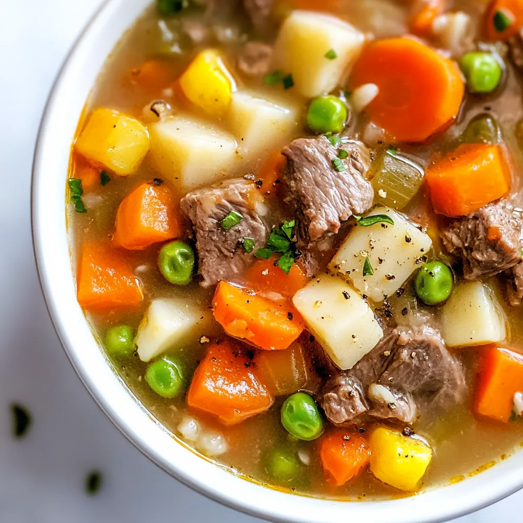 Instant Pot Beef and Vegetable Soup