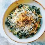 Kale Brussels Sprout Caesar Slaw