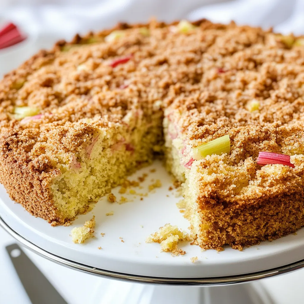 Keto Rhubarb Cake
