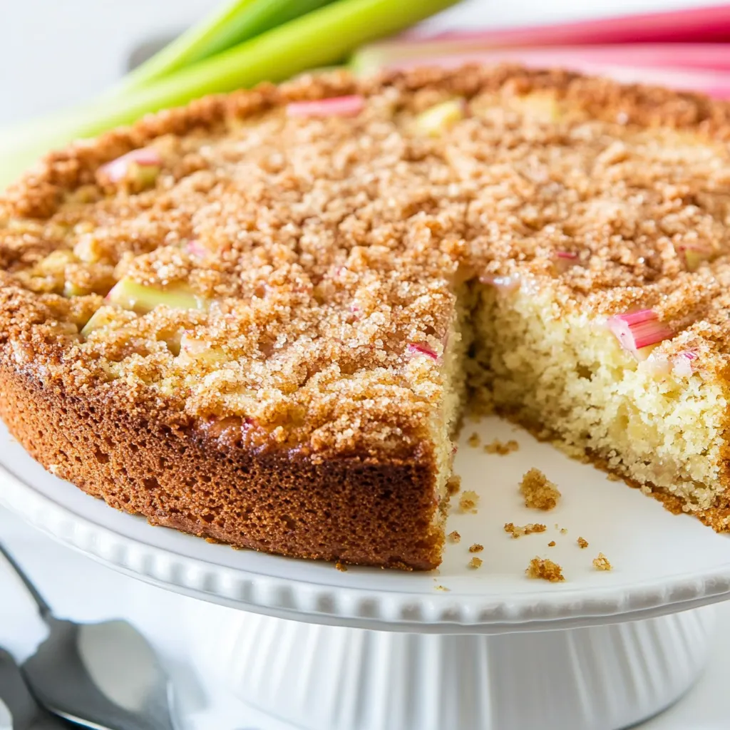 Keto Rhubarb Cake