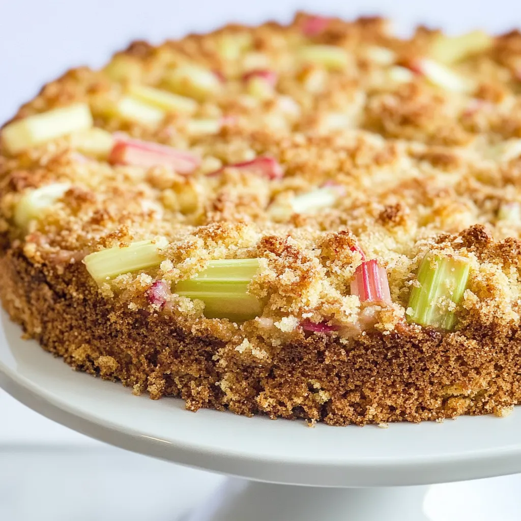 Keto Rhubarb Cake