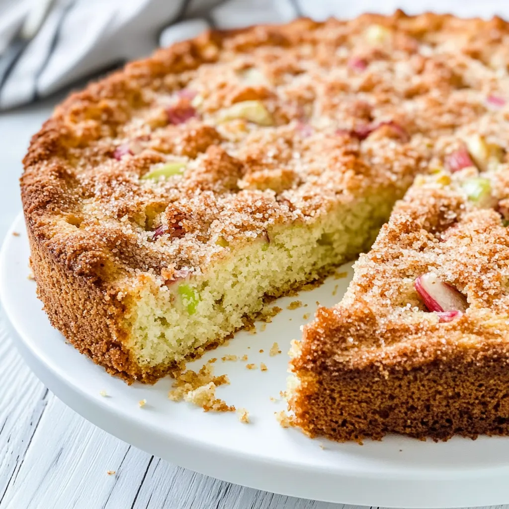 Keto Rhubarb Cake