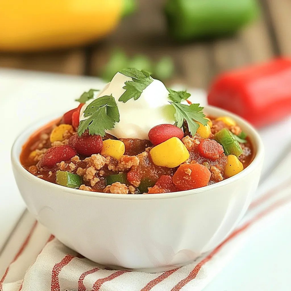 Kid Friendly Crock Pot Turkey Chili