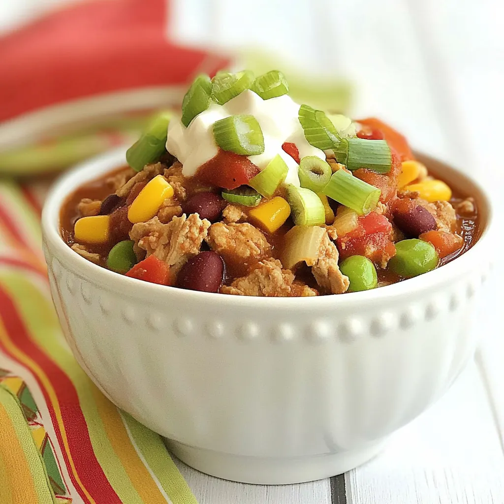 Kid Friendly Crock Pot Turkey Chili