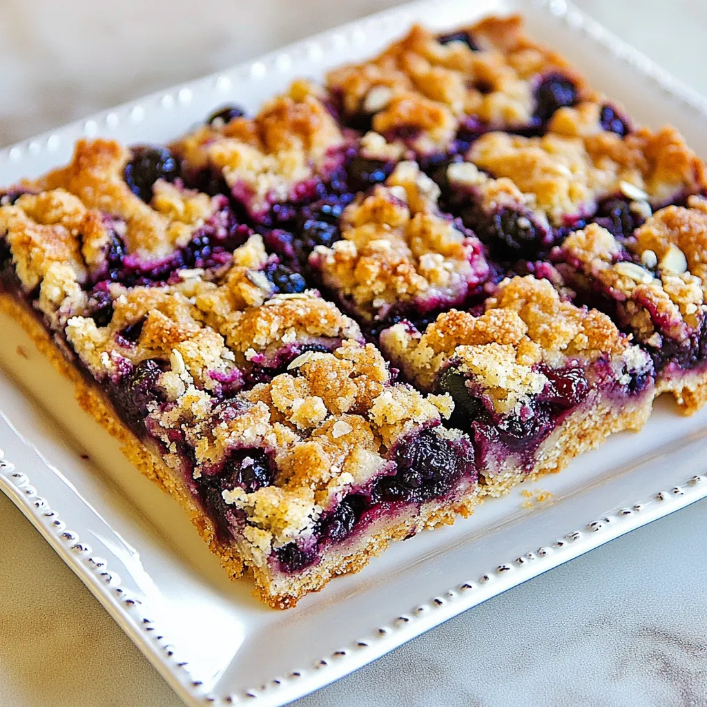 Lemon Blueberry Streusel Bars