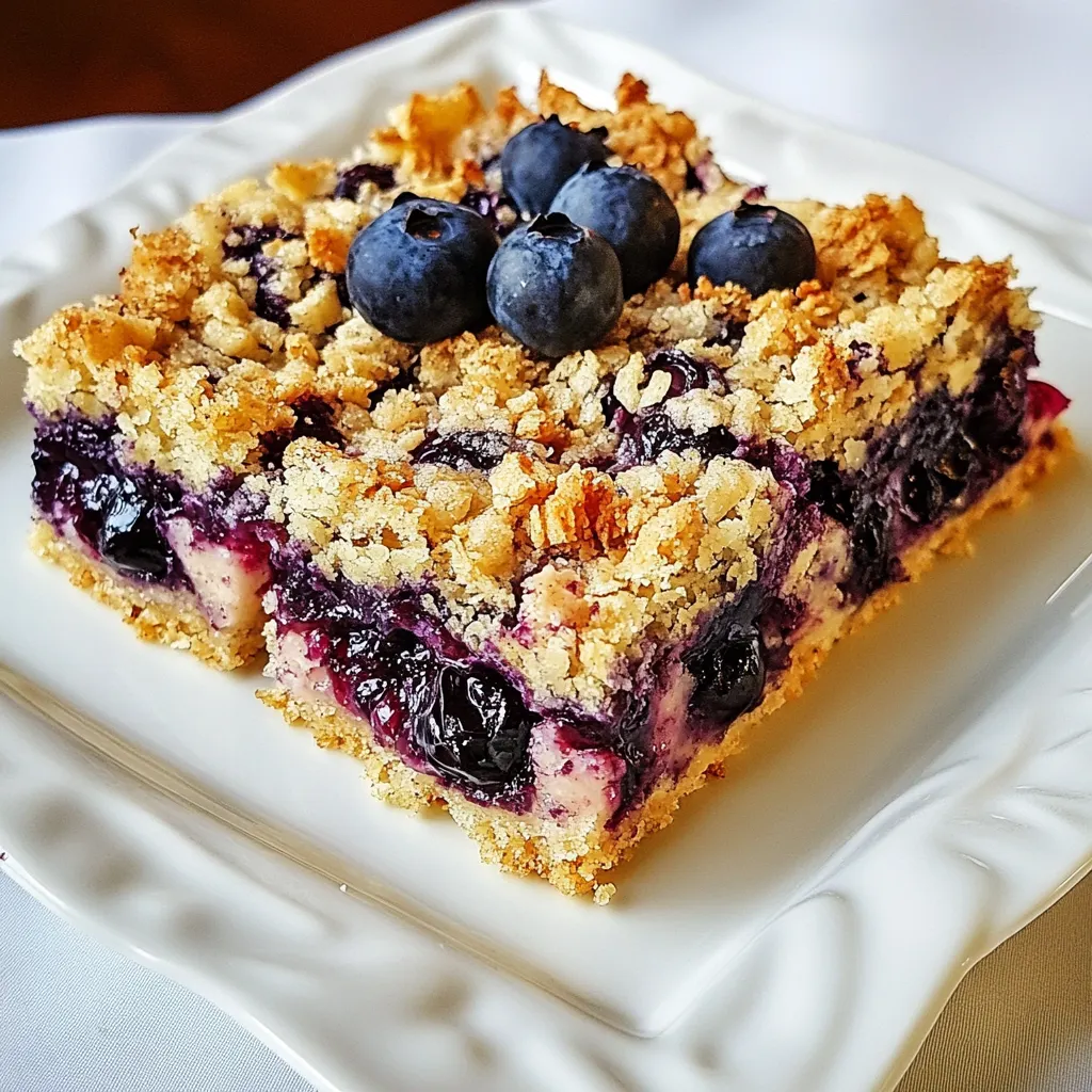 Lemon Blueberry Streusel Bars
