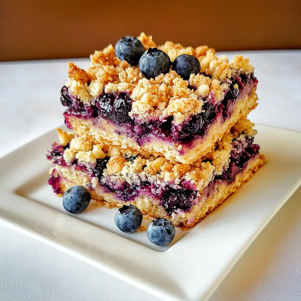 Lemon Blueberry Streusel Bars