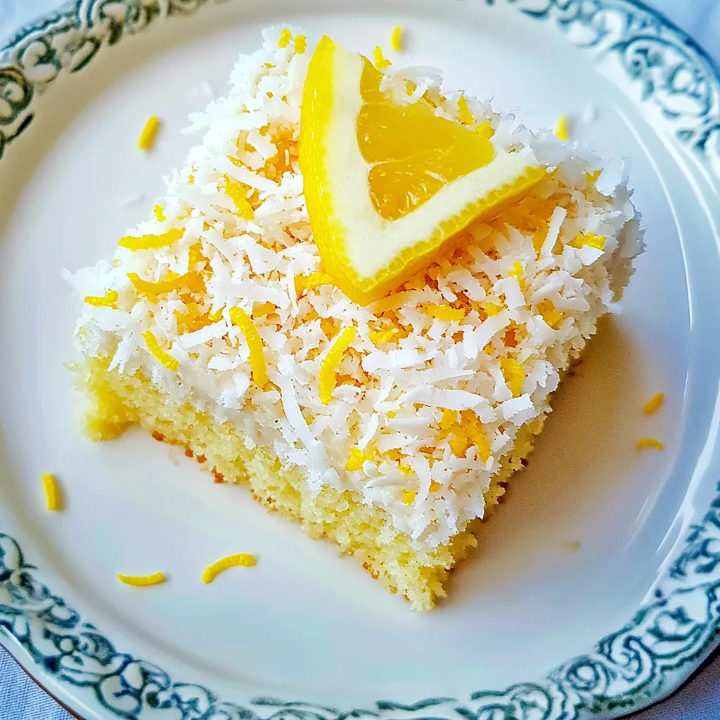 Lemon Coconut Cake