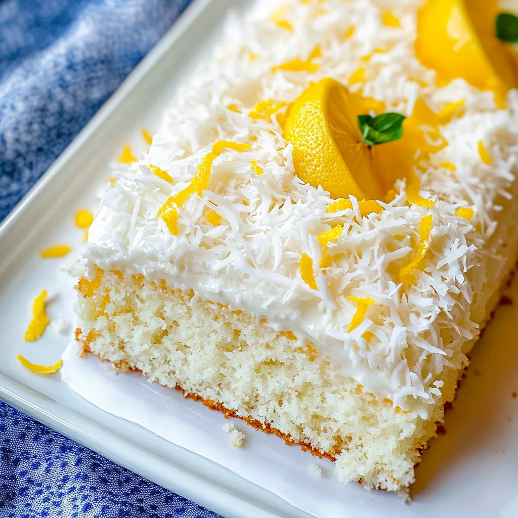 Lemon Coconut Cake
