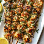 Lemon Pepper Parmesan Chicken Skewers