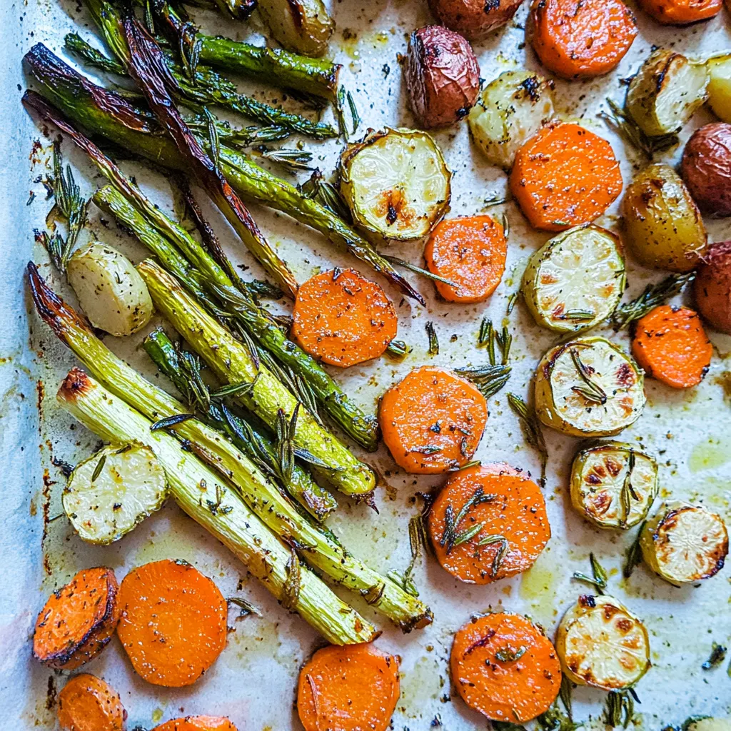 Lemon Rosemary Coconut Oil Roasted Vegetables