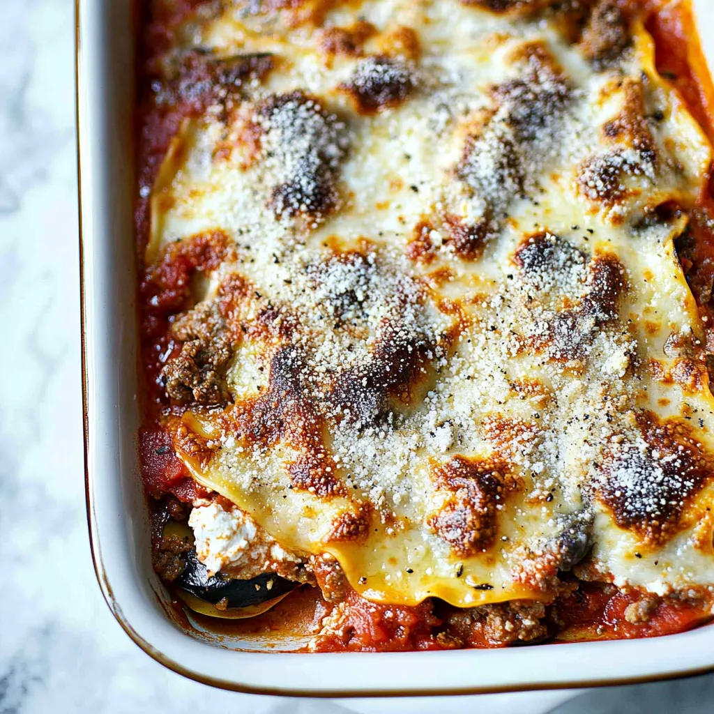 Low Carb Eggplant Lasagna