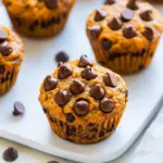 Mini Pumpkin Chocolate Chip Muffins