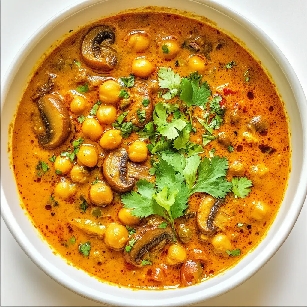 Mushroom Chickpea Curry