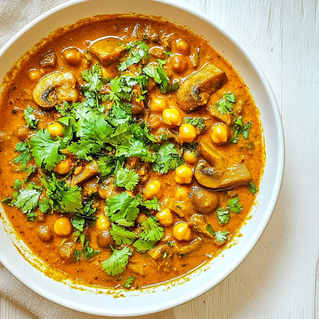 Mushroom Chickpea Curry