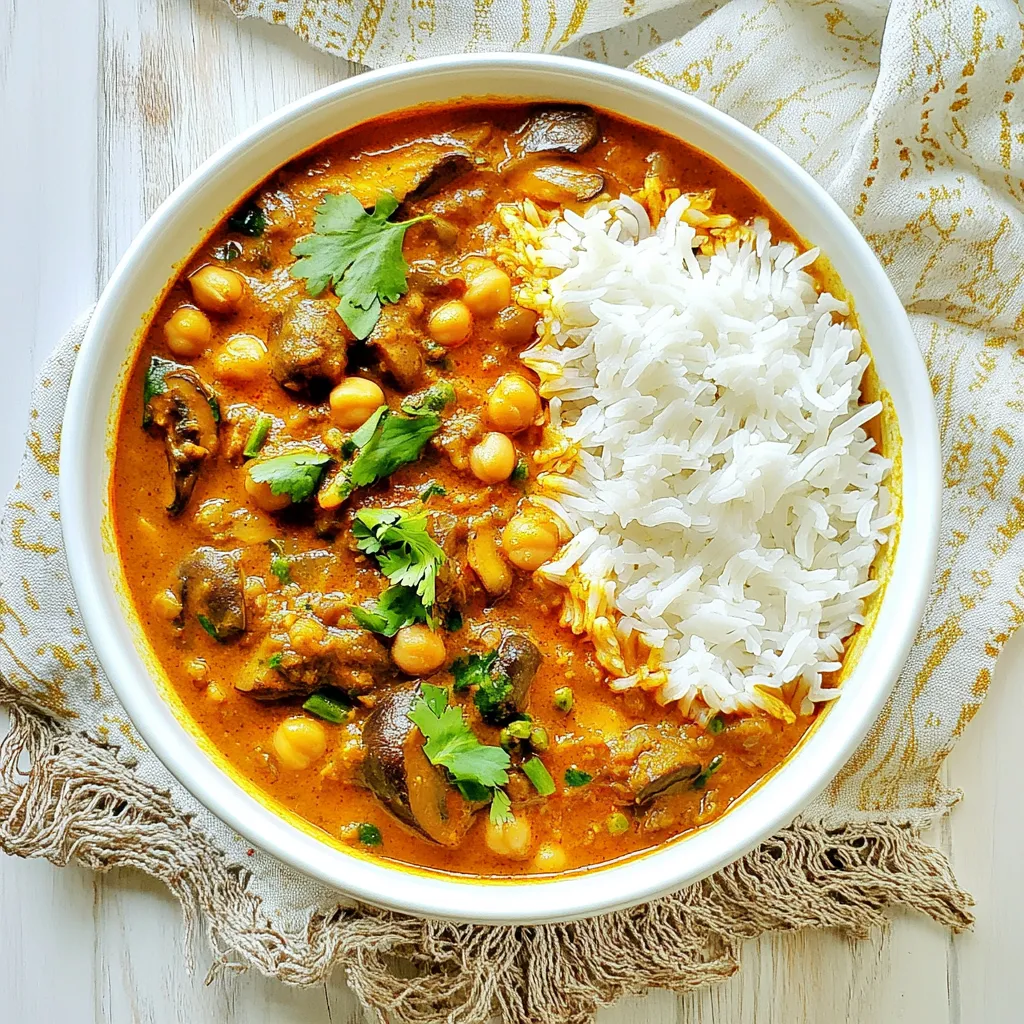 Mushroom Chickpea Curry