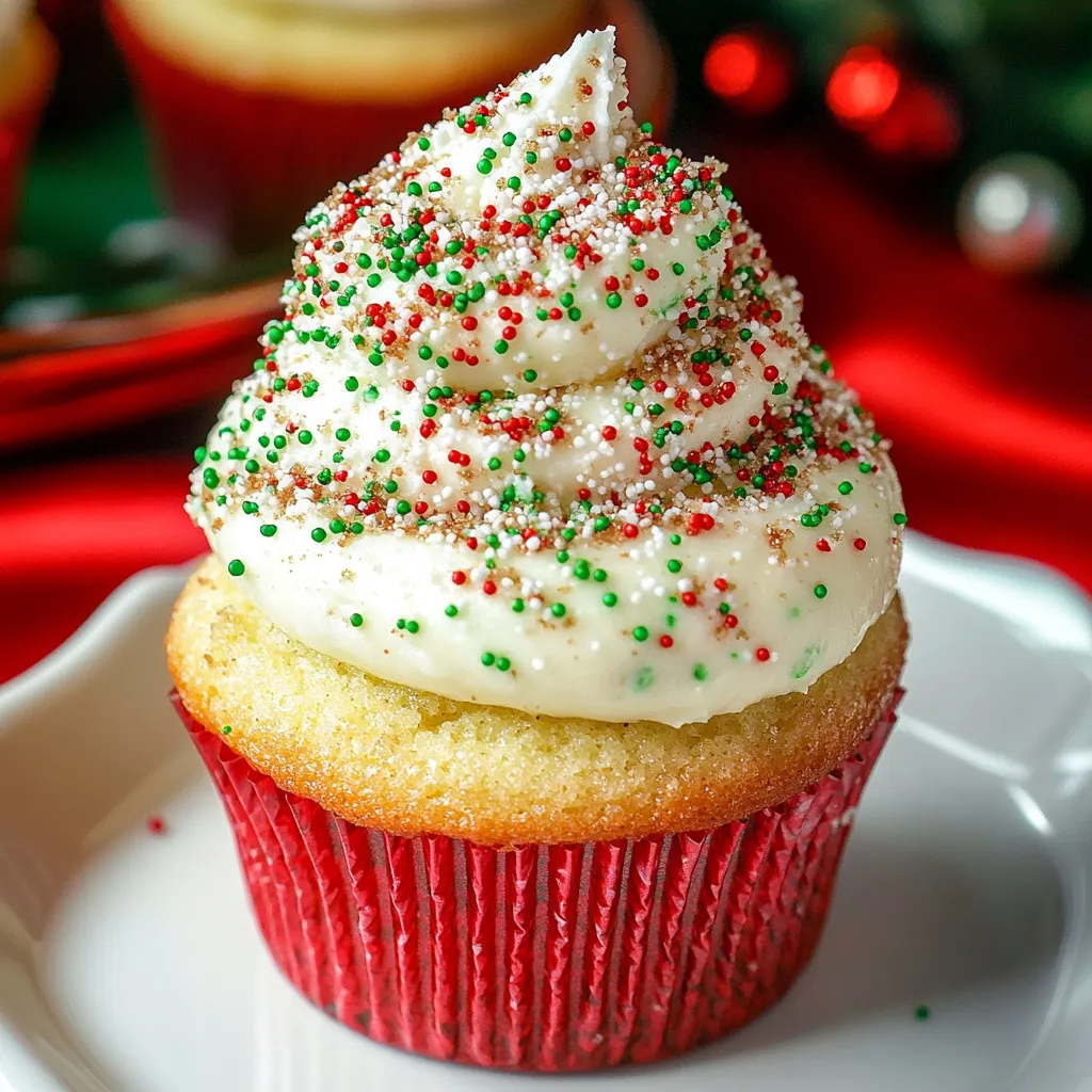 One Bowl Eggnog Cupcakes