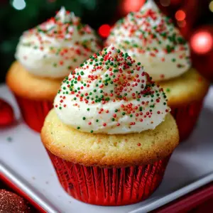 One Bowl Eggnog Cupcakes