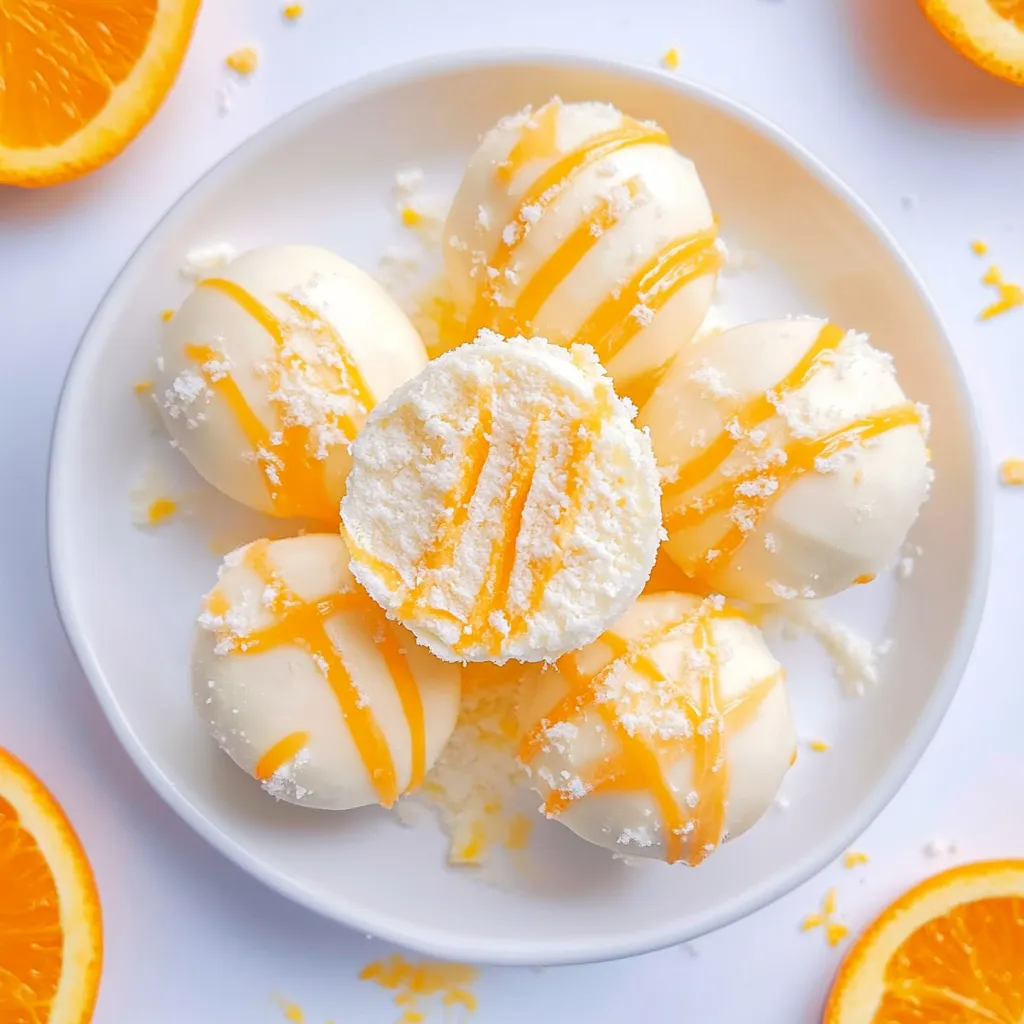 Orange Creamsicle Truffles