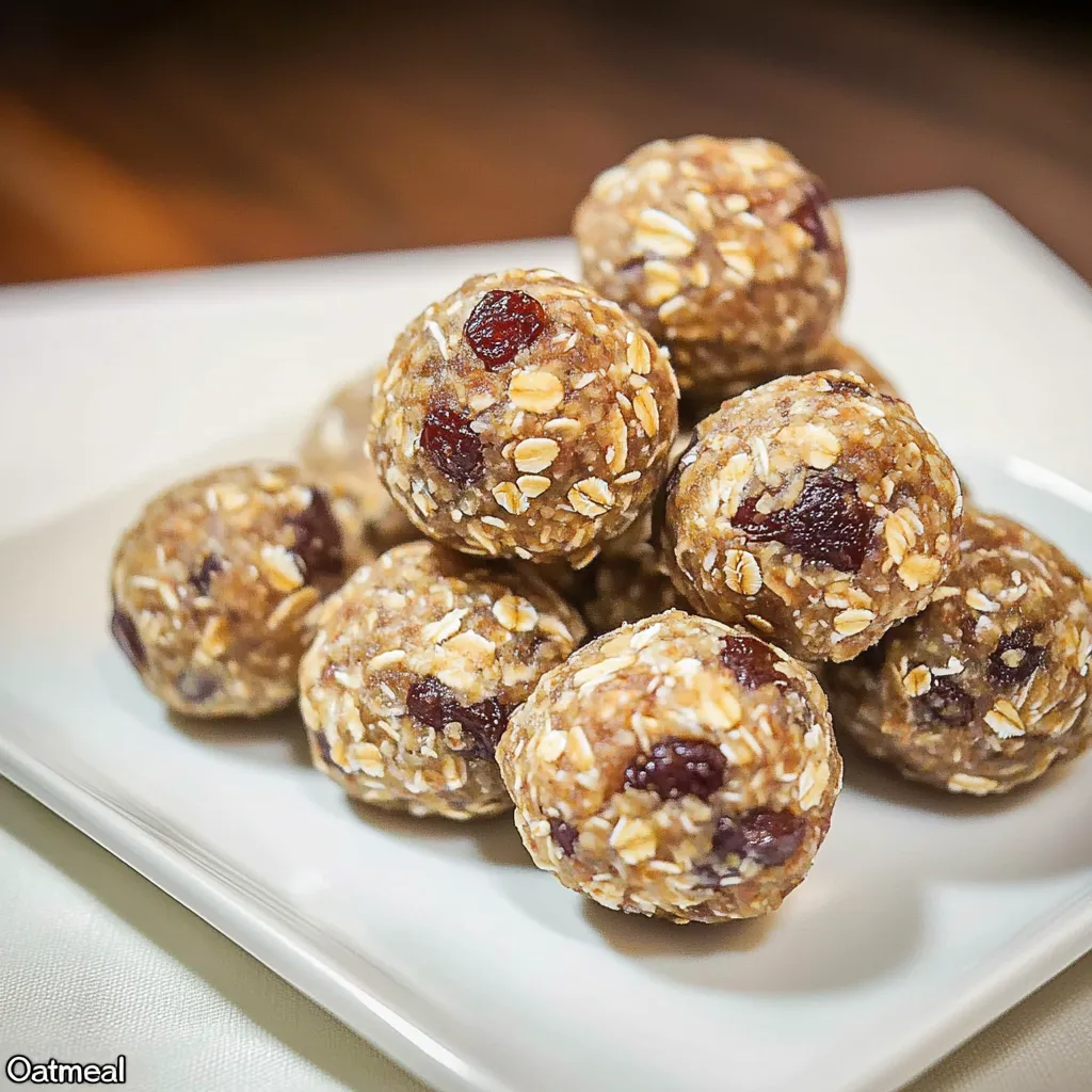 Paleo Oatmeal Cookie Energy Bites