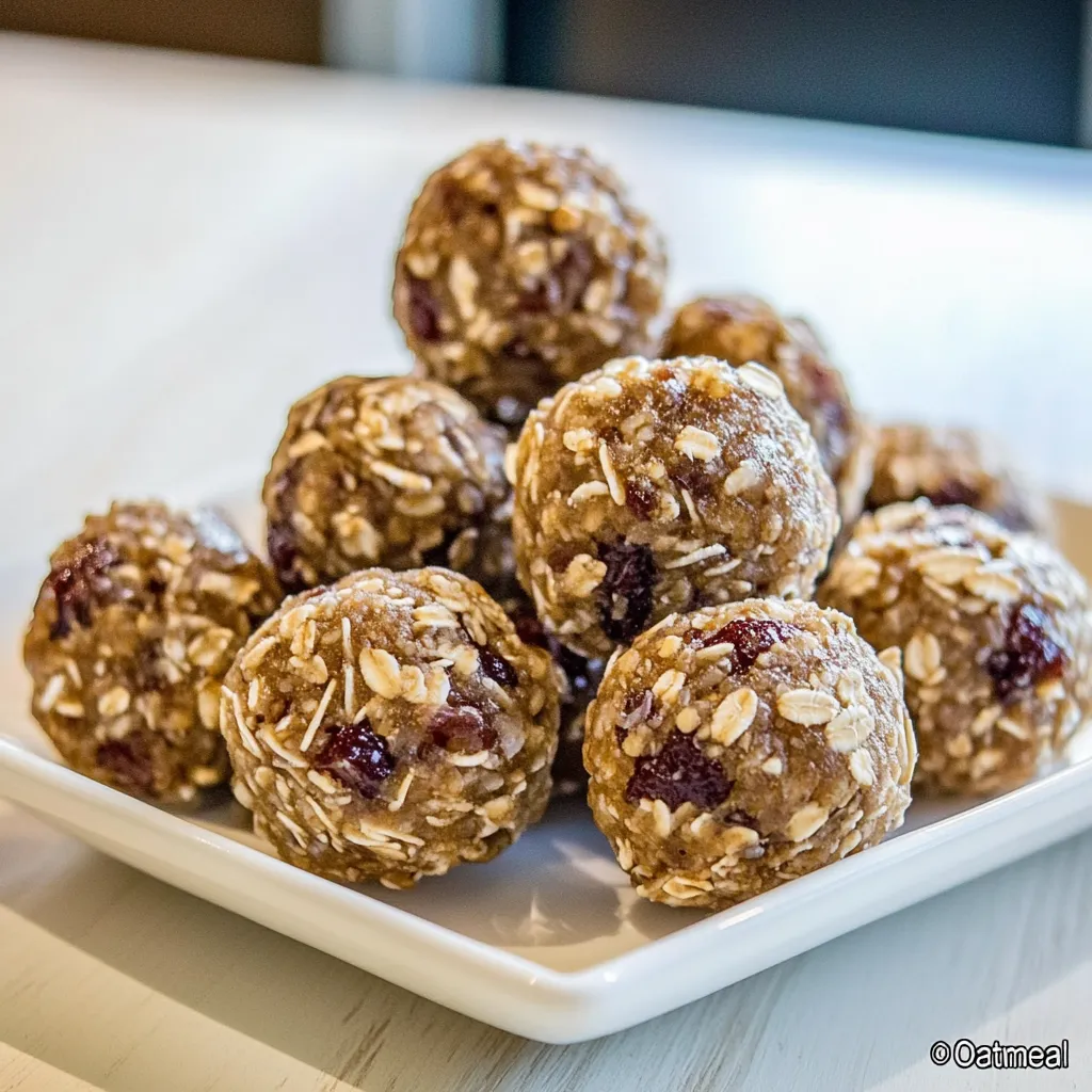 Paleo Oatmeal Cookie Energy Bites